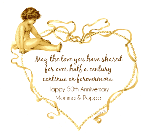 Wedding Anniversary Quotes - Happy 50 Year Anniversary (500x468), Png Download