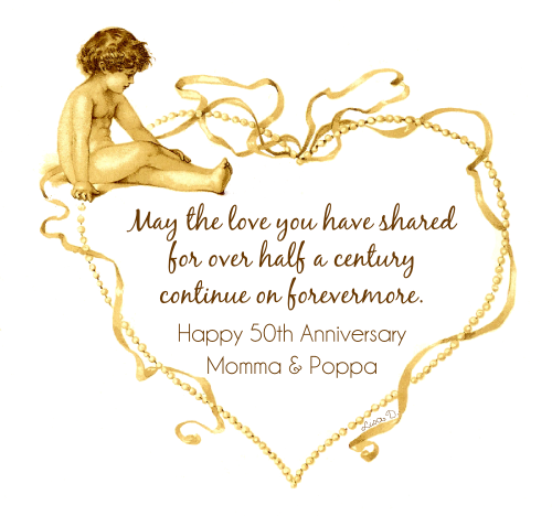 50 Years Wedding Anniversary Background