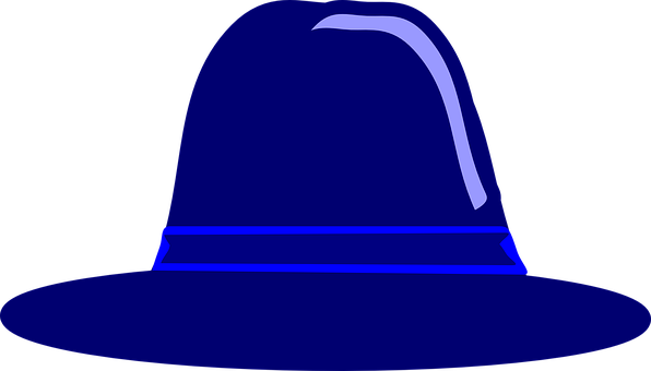 Hat, Blue, Cap, Cover, Head - Sombrero Azul Dibujo (596x340), Png Download