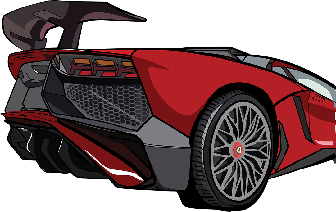 Aventador Sv On Behance - Lamborghini (1200x1085), Png Download