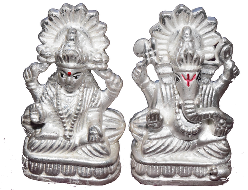 There Are 3 Dimensional Pure Sterling Silver Ganesh - Statue (498x383), Png Download