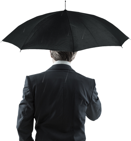 Personal Umbrella - Umbrella Man Png (640x471), Png Download