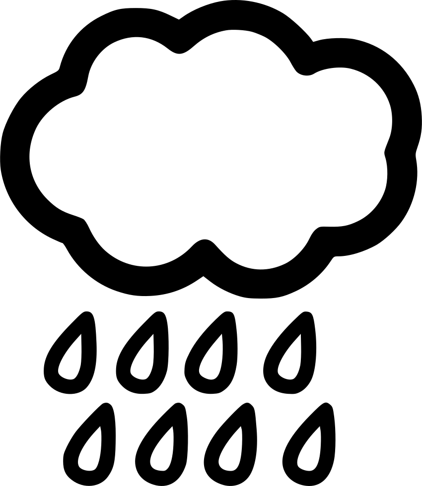 Rain Cloud Sun Umbrella Comments - Cloud (850x980), Png Download