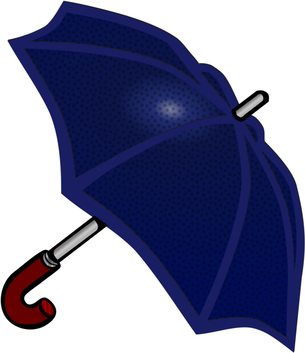 Umbrella Rain Computer Icons Blue Raster Graphics - Png Clipart Pink Umbrella (654x750), Png Download