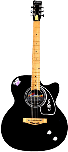 Venus Super Special Cutaway With Pickup Guitar - Givson Acoustic Guitar Price In India (500x500), Png Download