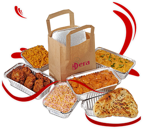 Takeaway Indian Food - Delivery Food Takeaway (460x414), Png Download