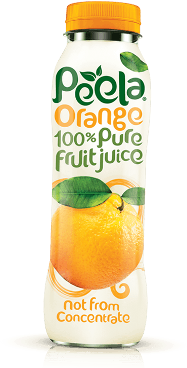 Peela Orange 100% Pure Fruit Juice Not From Concenrate - Pack Design Fruit Juice (381x725), Png Download