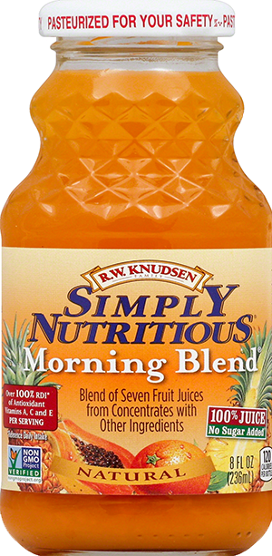 Morning Blend® - Rw Knudsen Simply Nutritious Juice Morning Blend (300x613), Png Download