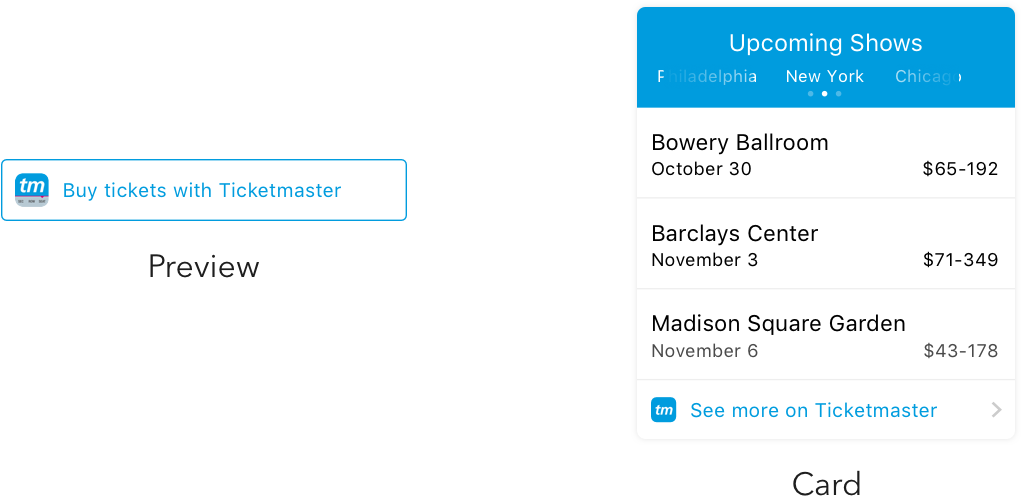 Create A Context Object As You Would To Populate A - Button On Card Ui (1200x624), Png Download