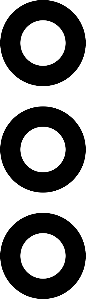 More Button Of Three Circles Outlines In Vertical Comments - Icon (284x980), Png Download