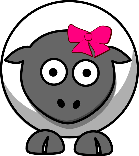 Sheep Cartoon Clip Art - Sheep Cartoon (528x595), Png Download