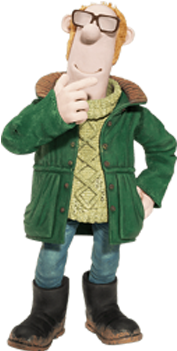 Hole The Farmer Character Light - Wallace And Gromit Farmer (350x350), Png Download