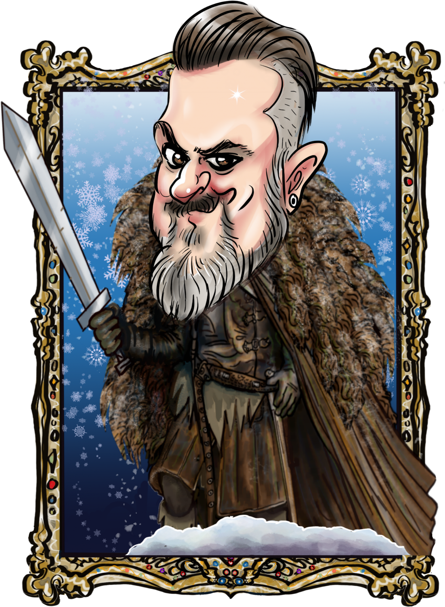 Game Of Thrones Themed Digital Caricatures With Transparent (1448x2048), Png Download