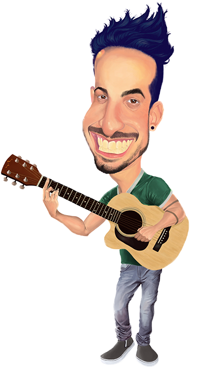 Ffull Body Premium Caricature - Caricature (1322x1063), Png Download