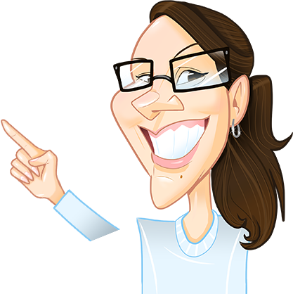 Face Only - Caricature (417x418), Png Download