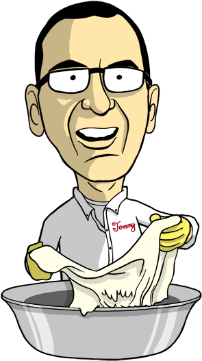 Tommy Mozzarella Caricature Sm - Caricature (362x583), Png Download