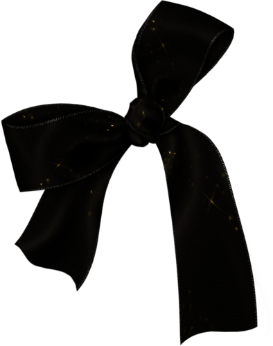 Blingin The New Year - Siyah Fiyonk Png (394x500), Png Download