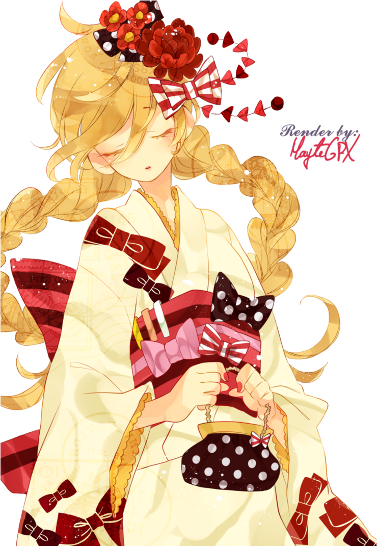 Happy New Years Anime (746x1070), Png Download