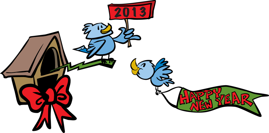 Free Happy New Year Clip Art - Happy New Year Clip Art (863x428), Png Download