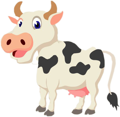 Shree Bahubali Dairy & Agro Products - Cow Vector Free Download (506x494), Png Download