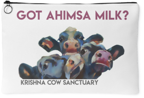 Accessory Pouch, Large, Got Ahimsa Milk - Milk (600x600), Png Download