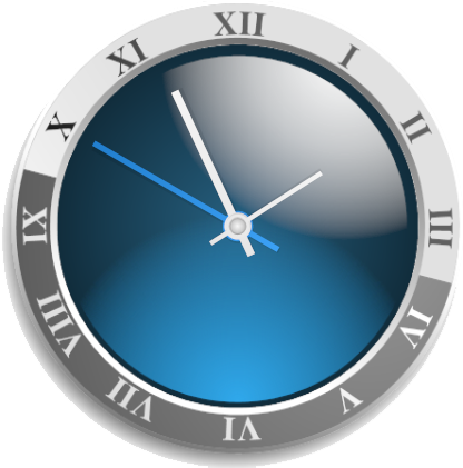 Time Property To Set The Time Of The Clock - Clock Clip Art (447x426), Png Download