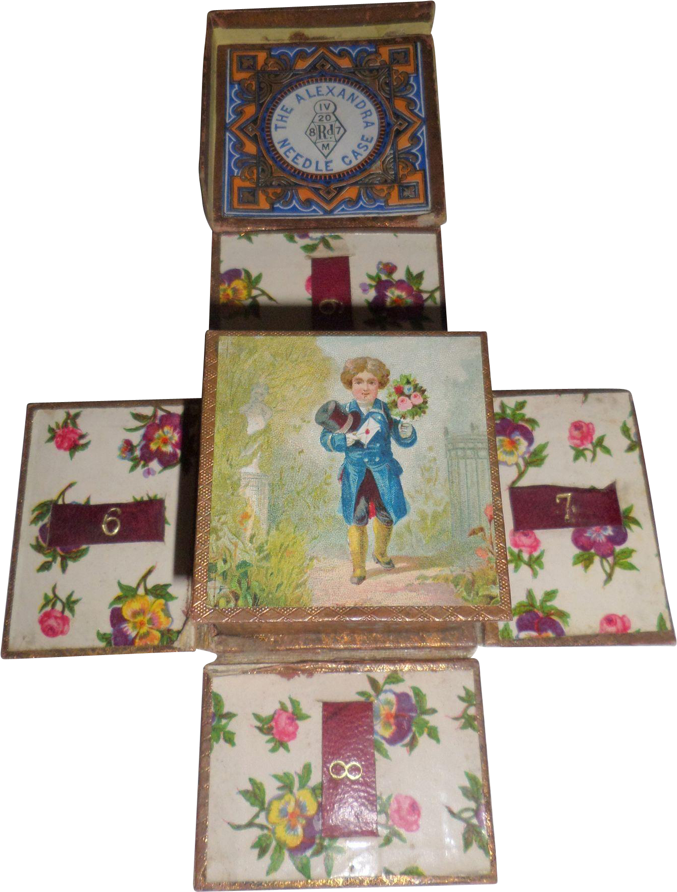 Here We Have A Fall Flap Needle Case With A Lovely - Paper (1765x1765), Png Download