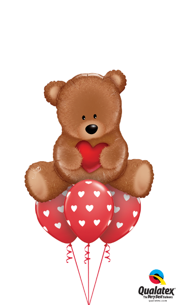 Love U Teddy Bear (350x600), Png Download