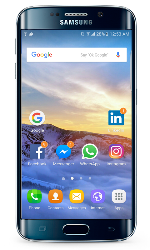 Launcher Galaxy J - Samsung Galaxy J7 Launcher (480x800), Png Download