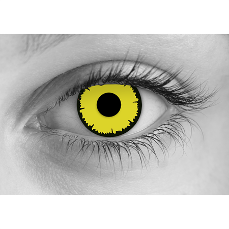 Yellow Halloween Contact Lenses (450x450), Png Download