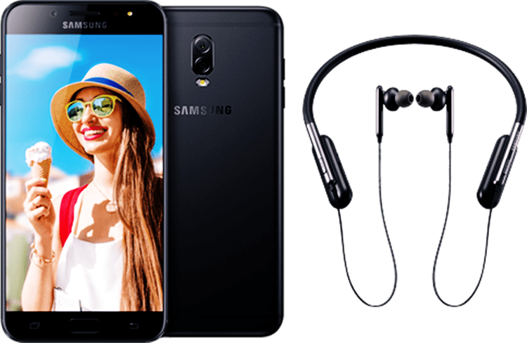 Samsung Galaxy J7 Plus - Samsung Dual Camera Phone (750x488), Png Download