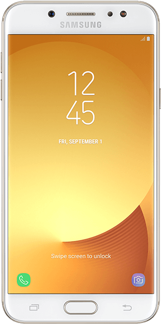 Samsung Galaxy J7 Plus 32 Gb Gold Front - Samsung Galaxy J5 Pro Gold (710x710), Png Download