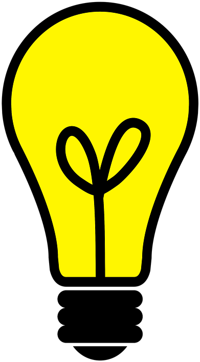 Bulb Icon Free Image On Pixabay Silhouette - Light Bulb Silhouette (720x720), Png Download
