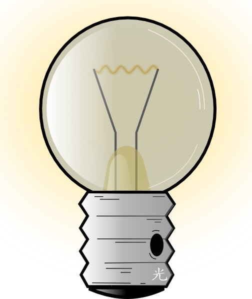 Lighrt Bulb Svg Clip Arts 504 X 597 Px (504x597), Png Download