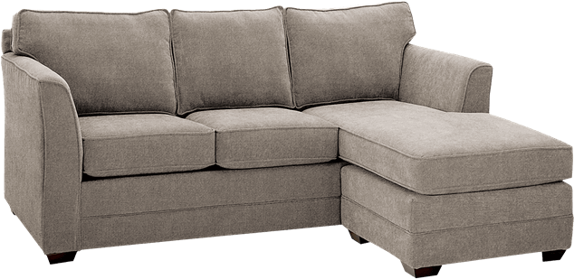 Miro Sofa With Chaise - Couch (648x432), Png Download