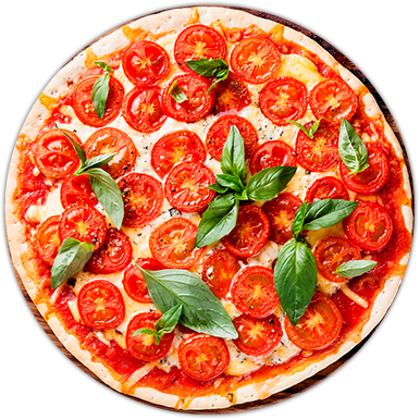 Pizza Top View Png (386x386), Png Download