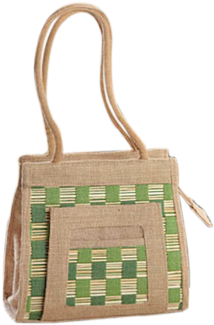 Ladies Jute Bag - Jute Bags For Ladies (417x500), Png Download