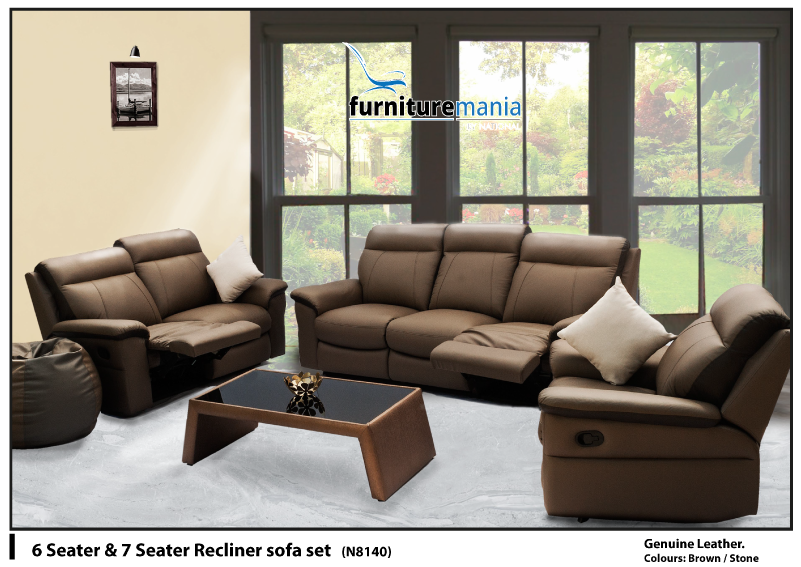 Recliner Sofa Set - Couch (800x800), Png Download