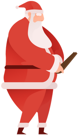 Premium Santa Flying Over Mountains Illustration Download - Design (450x450), Png Download