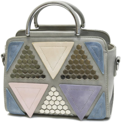 Kiwosk Luxury Geometric Patchwork Tote Bags - Fashion Spring Plaid Patchwork Tote Bags For Women (480x472), Png Download