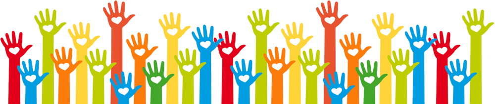 Charity-hands (1000x212), Png Download