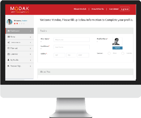 Modak Solutions - Website (500x416), Png Download