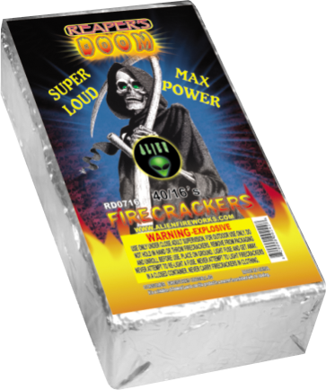 16's Reaper's Doom Firecrackers - Fireworks (363x434), Png Download