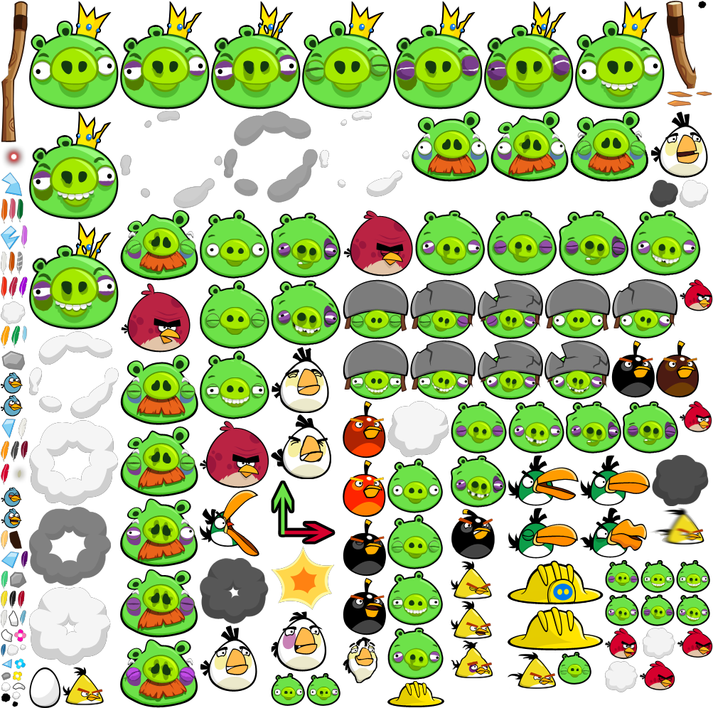 Angry Birds 1 - Angry Birds Ingame Birds (1003x996), Png Download