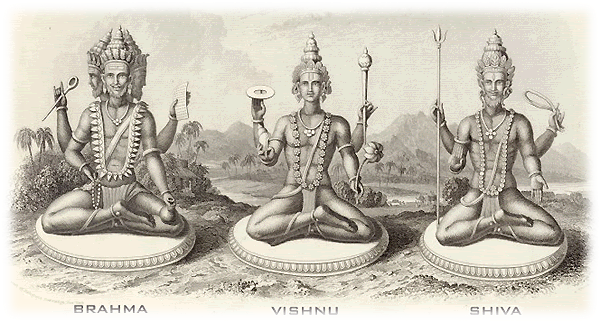 Trimurti - Trimurti Hindu (600x323), Png Download