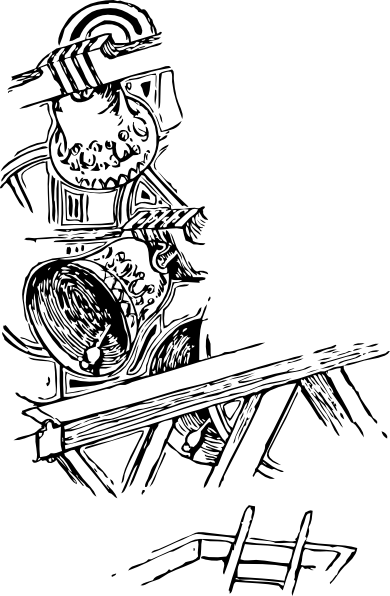 Free Vector Bell Tower Clip Art - Clip Art (390x596), Png Download