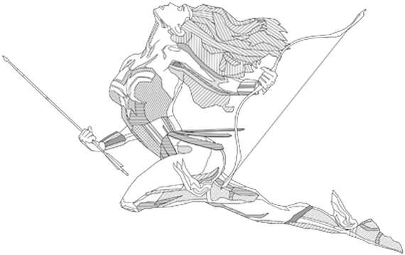 "heavenly" Or "divine") Was The Goddess Of The Hunt - Illustration (570x359), Png Download