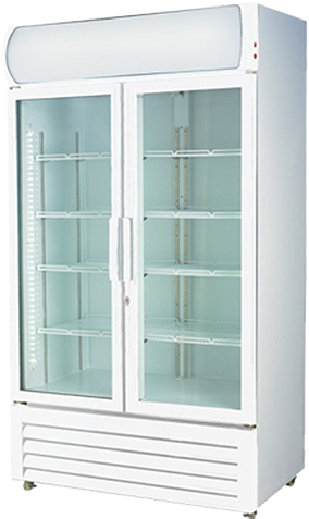 F - E - D - Lg-1000ge Double Door Display Fridge - F.e.d. Thermaster Lg-1000ge 2 Door Display Fridge (500x500), Png Download
