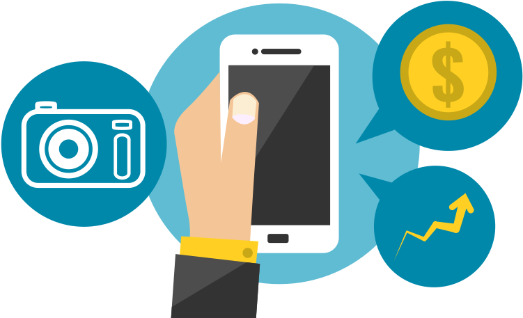 Here You'll Find A Complete Guide To Microstock Photography, - Mobile App Vector Png (1200x500), Png Download