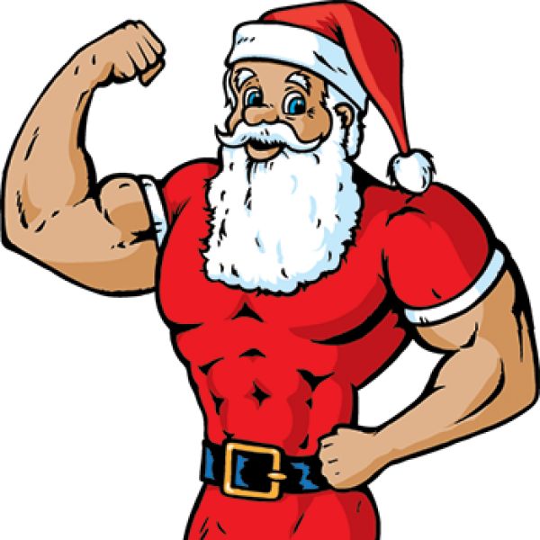 Jpg Library Download The Elite Physiquethe Physique - Muscle Santa Claus (600x600), Png Download